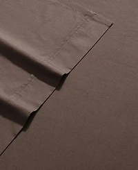 Closeout! Calvin Klein Washed 200-Thread Count Cotton 3-Pc. Sheet Set, Twin