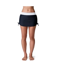Free Country Women's Side Shirred Swim Skirt