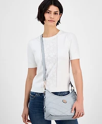Giani Bernini Small Quilted Soft Shoulder Crossbody, Exclusively at Macy's