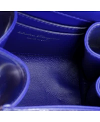 Pre-Owned Salvatore Ferragamo Xs Iconic Top Handle Bag Leather