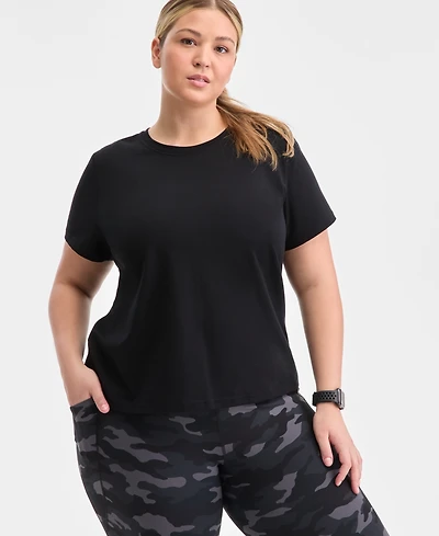 Id Ideology Plus Essential Cotton Short-Sleeve T-Shirt, Exclusively at Macy's