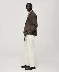 Mango Men's Slim-Fit Wool-Blend Blazer