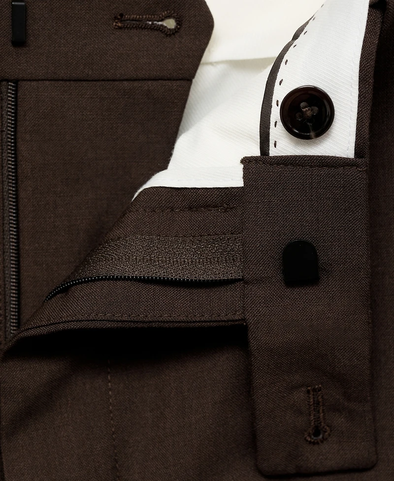 Mango Men's Slim-Fit Wool Suit Pants