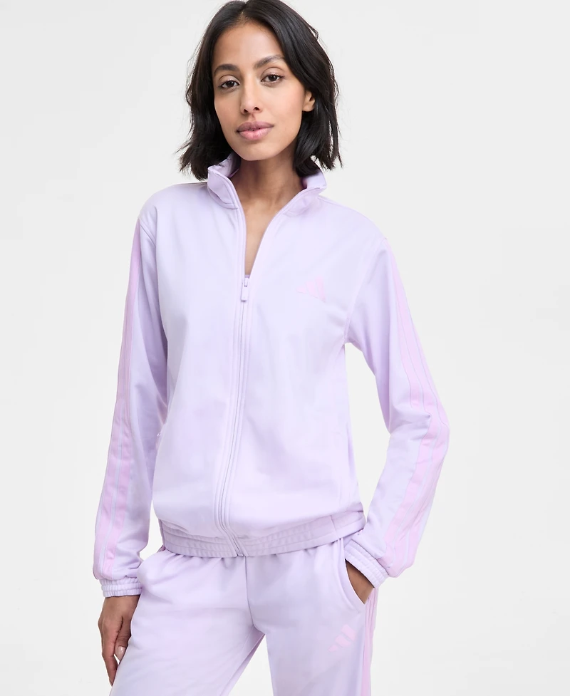 adidas Women's Tricot 3-Stripes Track Jacket