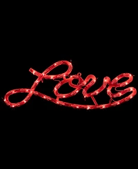 Northlight 17" Lighted Love Script Valentine's Day Window Silhouette Decoration