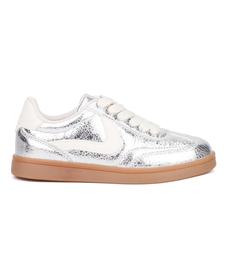 Olivia Miller Little Girls Shimmer Low Top Sneakers