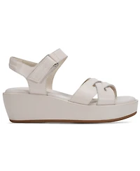 Rockport Women's Amira Strappy Open Toe Casual Wedge Sandals