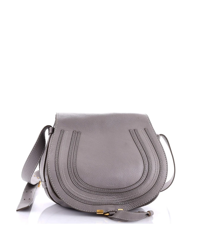 Pre-Owned Chloe Medium Marcie Saddle Bag Leather