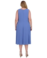 Jessica Howard Plus Size 2-Pc. Floral-Print Lace Jacket & Dress Set