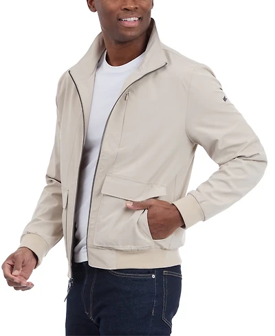 Michael Kors Men's Solid-Color Stand-Collar Hipster Jacket