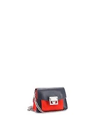 Pre-Owned Givenchy Mini GV3 Flap Bag Leather with Suede