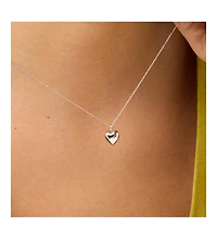 Ana Luisa Heart Necklace - Lev Small Silver