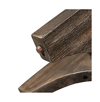 Cascade Chair Side Table in Wirebrush Rustic Brown