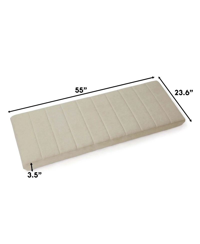 Wall Mounted Easy Assemble Channel Stitched Floating Headboard