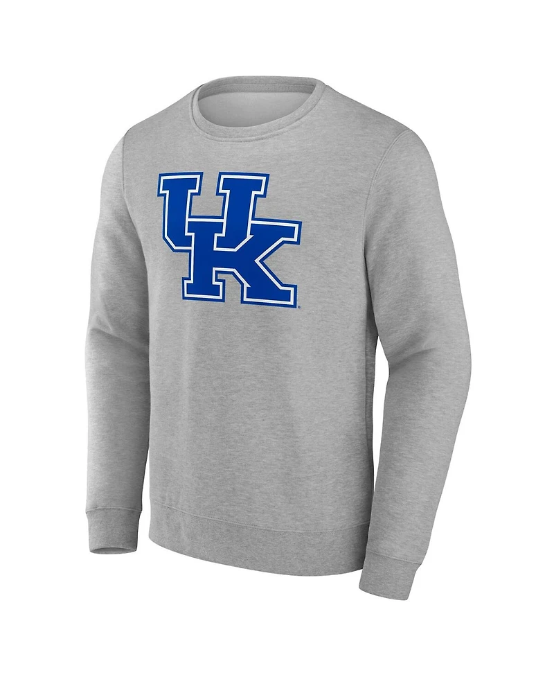 Fanatics Men's Gray Kentucky Wildcats Evergreen Fleece Pullover Sweatshirt