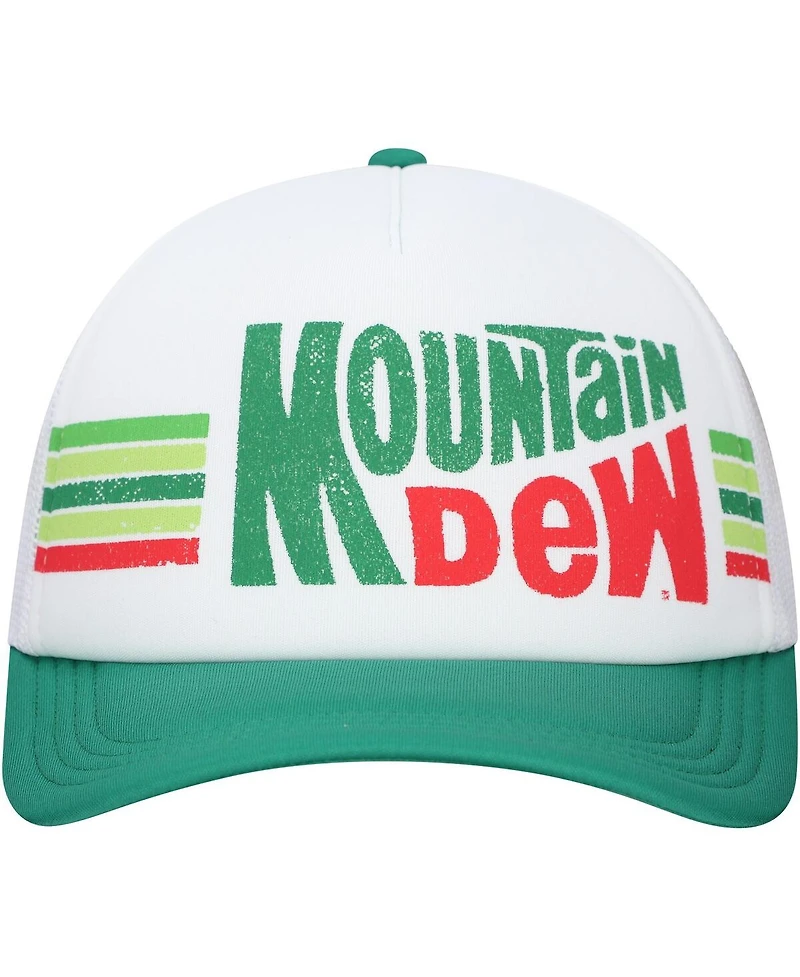 Lids Men's White Mountain Dew Show Your Stripes Foam Trucker Adjustable Hat