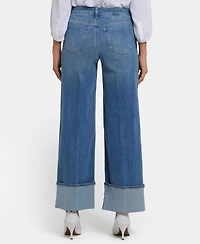 Nydj Women's Teresa Wide Leg Wide Cuff Jeans