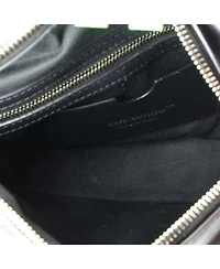 Pre-Owned Off White Block Pouch Shoulder Bag Printed Leather