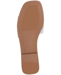 Journee Collection Women's Brodie Perforated Slide Flat Sandals