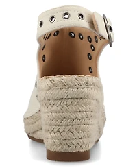 Journee Collection Women's Crisie Peep Toe Espadrille Wedge Sandals