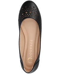 Journee Collection Women's Kamrah Perforated Ballet Flats