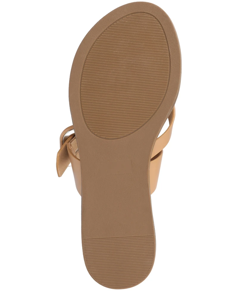 Journee Collection Women's Layra Strappy Buckle Flat Sandals