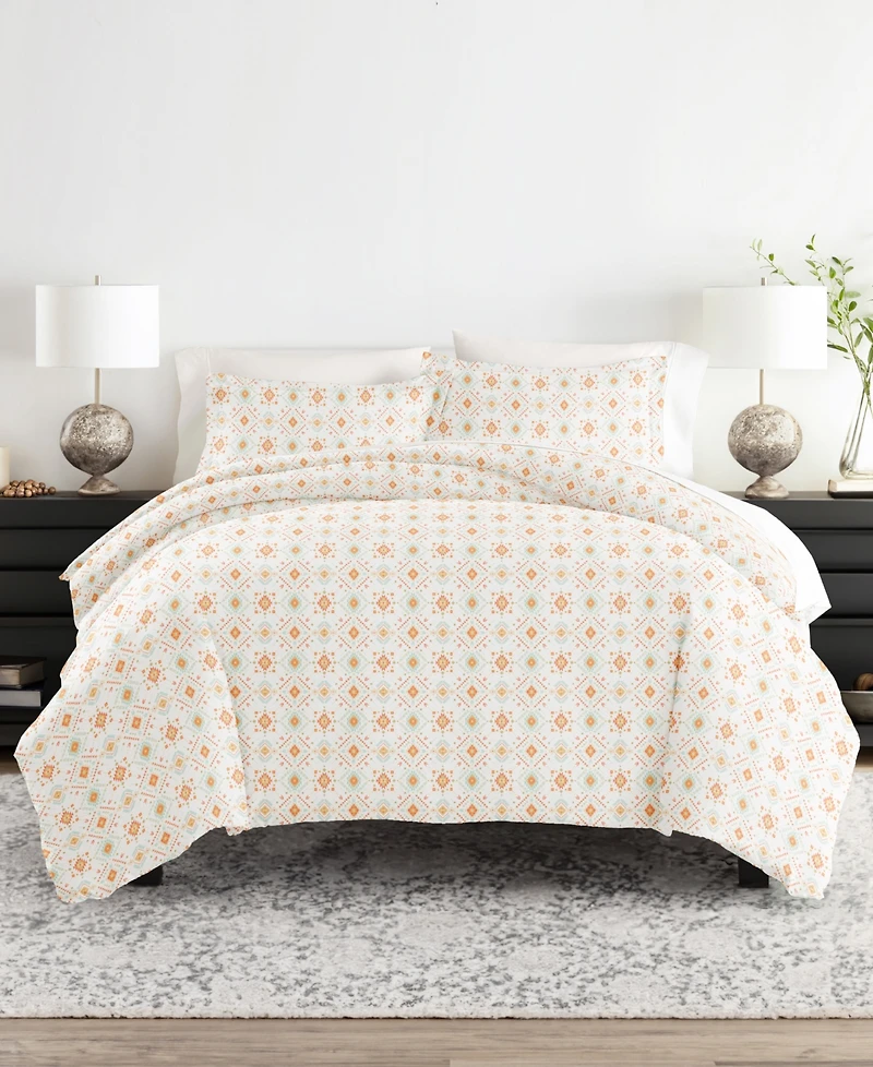 Home Collection Premium Ultra Soft Alps Chevron Pattern 3 Piece Duvet Cover Set, Twin/Twin Xl