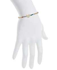 Disney Multi Color Crystal Mickey Mouse Bolo Bracelet