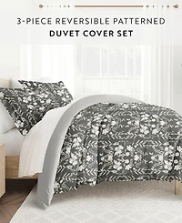 ienjoy Home Utra Soft Reversible 3-Pc. Duvet Cover Set, Full/Queen