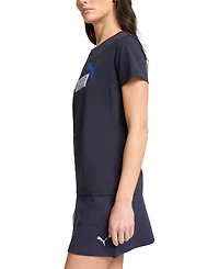 Puma Women's Essential Cotton Cat-Logo Crewneck T-Shirt
