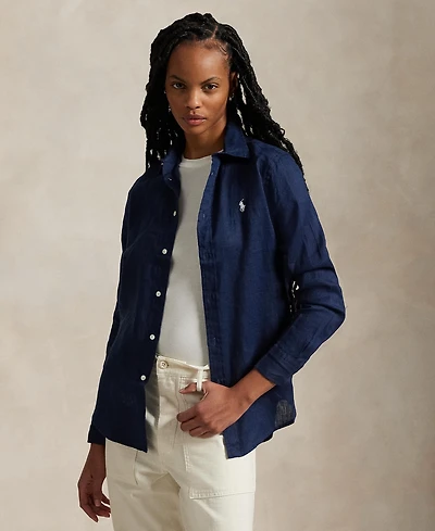 Polo Ralph Lauren Women's Classic-Fit 100% Linen Shirt