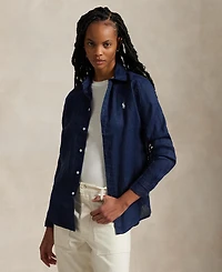 Polo Ralph Lauren Women's Classic-Fit 100% Linen Shirt