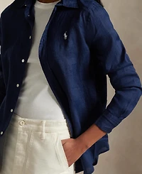 Polo Ralph Lauren Women's Classic-Fit 100% Linen Shirt