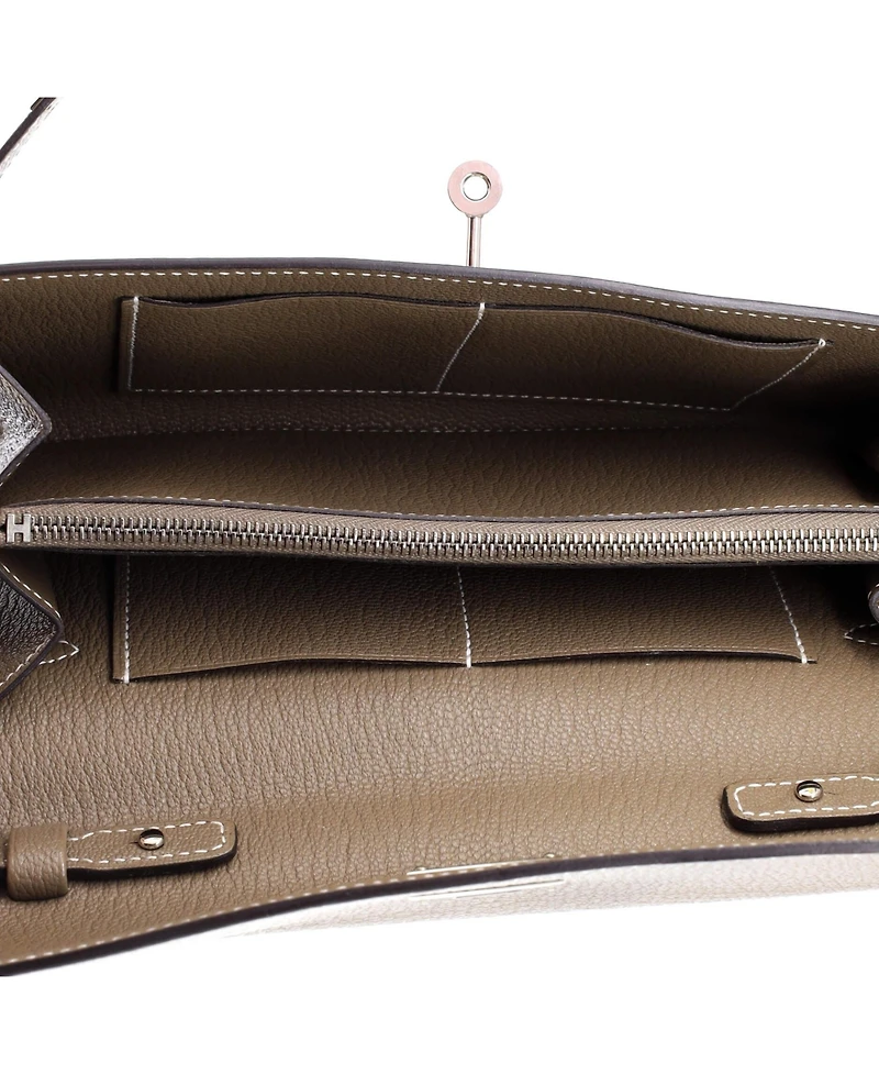 Pre-Owned HERMES Kelly To Go Wallet Chevre Mysore