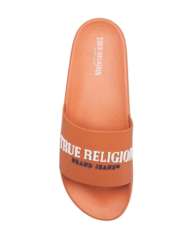 True Religion Men's Weezy Logo Slide