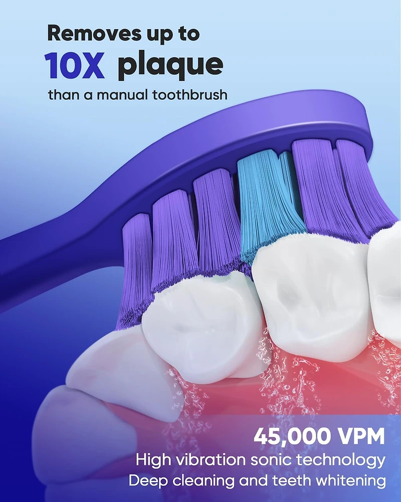 Essential Sonic Toothbrush + Purple Toothpaste Bundle
