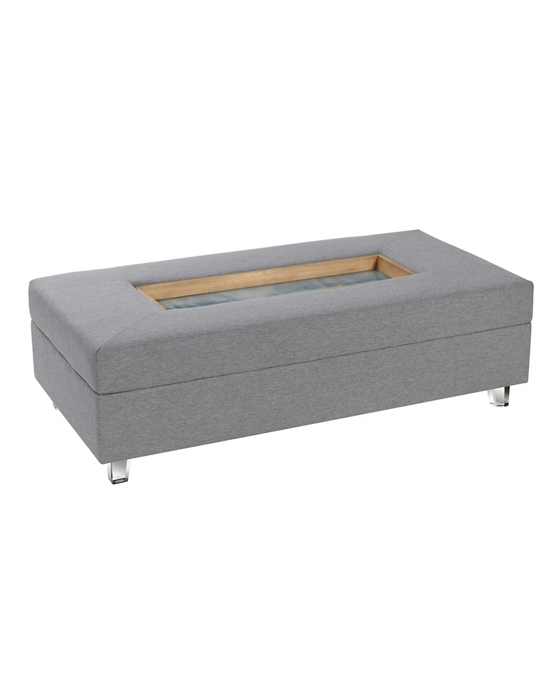 StyleCraft Home Collection 49.6" Wood Austin Allen James Rectangular Contemporary Coffee Table