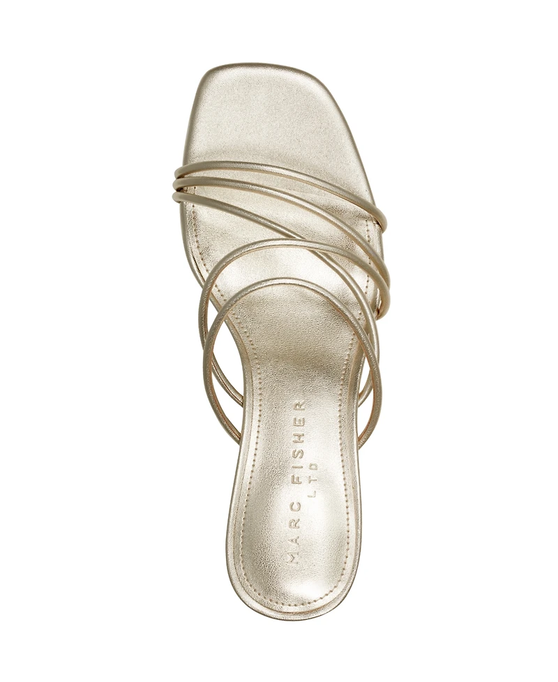 Marc Fisher Ltd Women's Banna Strappy Kitten Heel Sandals