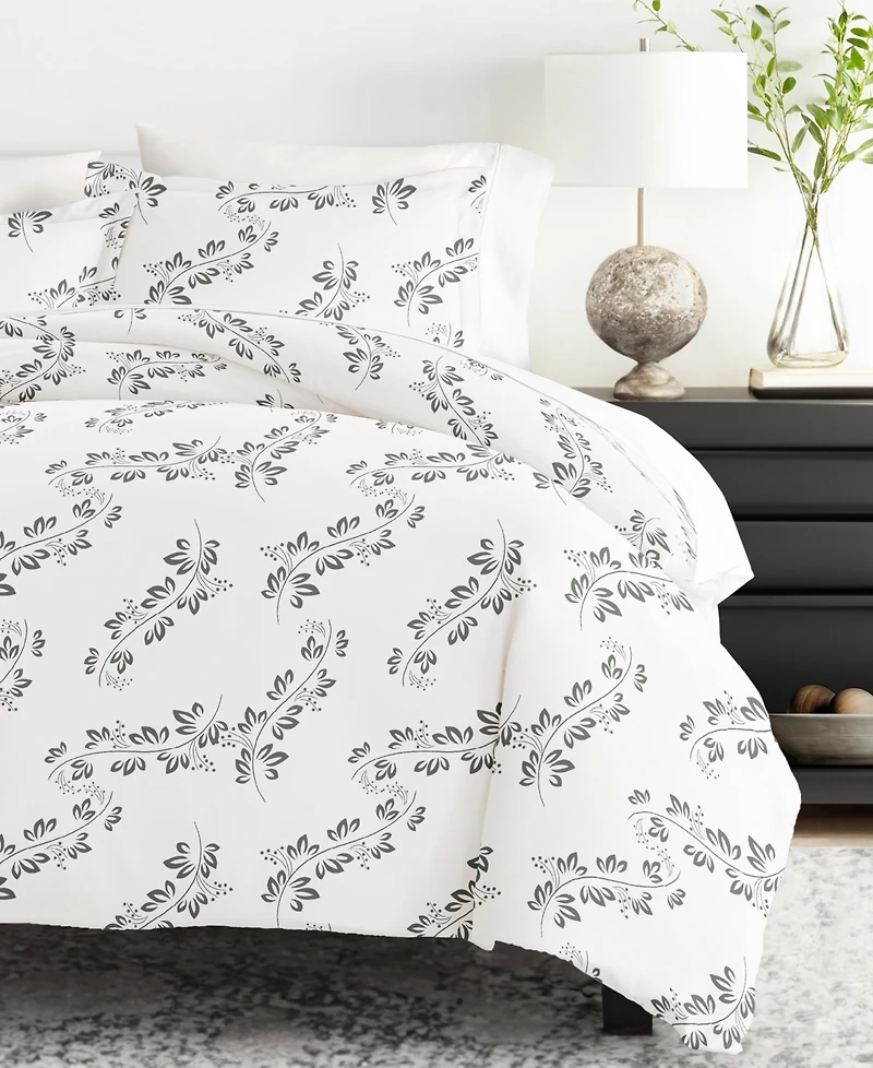 ienjoy Home Tranquil Sleep Patterned Duvet Cover Set, Twin/Twin Xl