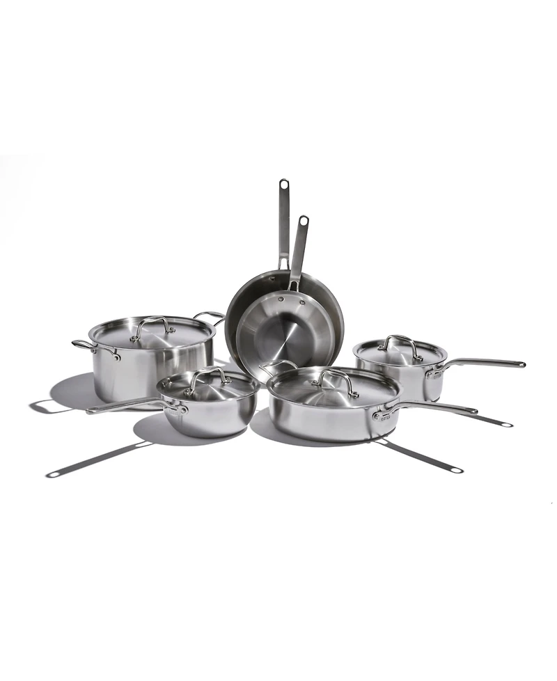 Heritage Steel X Eater 5-Ply Stainless Steel 10-Piece Cookware Set