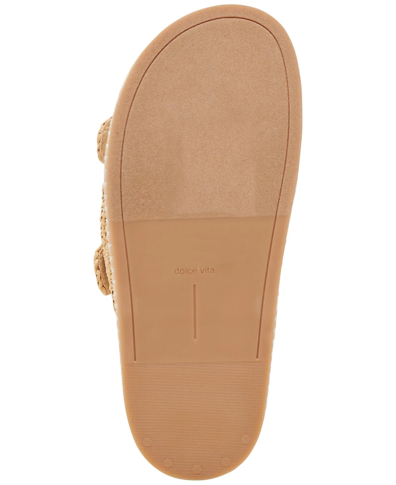 Dolce Vita Women's Shauny Crystal Double-Buckle Footbed Sandals