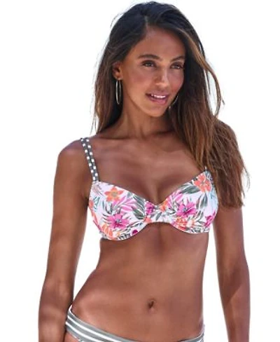Lascana Womens Pattern Underwire Bikini Swimsuit Top Bra Sizing