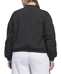 adidas Plus Woven Logo Windbreaker Bomber Jacket