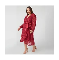 Radiance Glow Floral Mesh Dress
