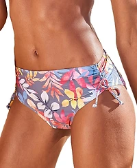 Lascana Women's Tropical Mid Rise Bikini Swimsuit Bottom