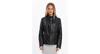 Furniq Uk Women's Genuine Leather Jacket