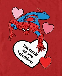 Fifth Sun Men's Spiderman I'm Stuck On You Short Sleeve T-Shirt