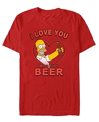 Fifth Sun Men's The Simpson's Beer Mine Short Sleeve T-Shirt