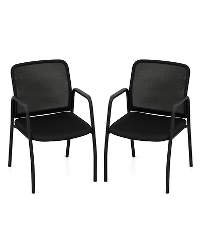 Waiting Room Chair Set of 2 Comfortable Seating for Reception or Office Spaces