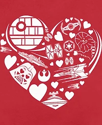 Fifth Sun Men's Star Wars Alderaan Heart Ships Crew Fleece Pullover Sweatshirt